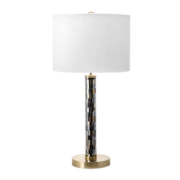 nuLOOM Selma 20 in. Brown Contemporary Table Lamp, Dimmable