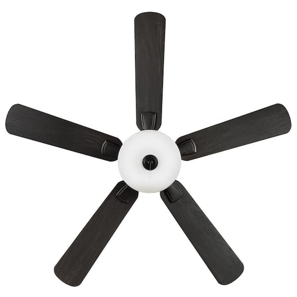 Hampton Bay Rothley II 52 in. Indoor LED Matte Black Ceiling