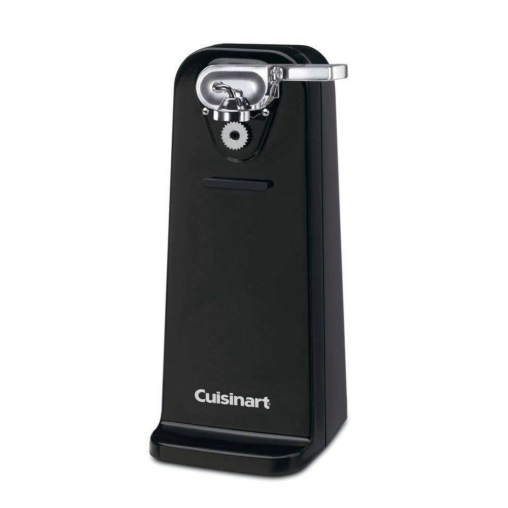 Black Stainless Steel Electric Can Opener with Power Cut Blade
