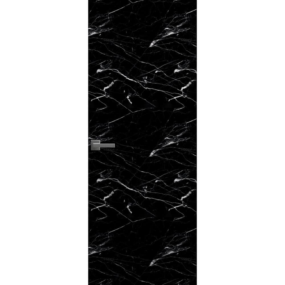36 in. x 96 in. Unassembled Right-Hand/Outswing Wood Marquina Color Flush Mount Hidden Door with Black Hinge Finish price history on PriceWatchPro