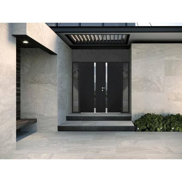 VDOMDOORS 6777 100 in. x 80 in. Left Hand/Outswing 2 Side