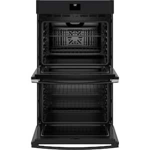 30 in. Double Smart Convection Wall Oven with No-Preheat Air Fry in Black