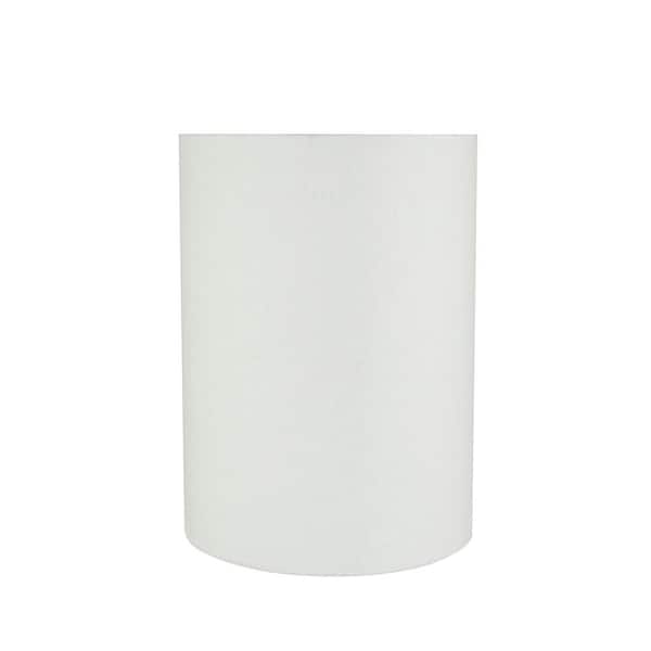 White Drum Cylinder Lamp Shade, Glass Drum Lamp Shades