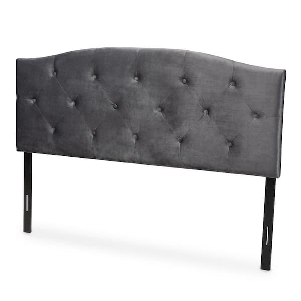 Baxton Studio Leone Grey and Dark Brown Full Headboard 198 12422