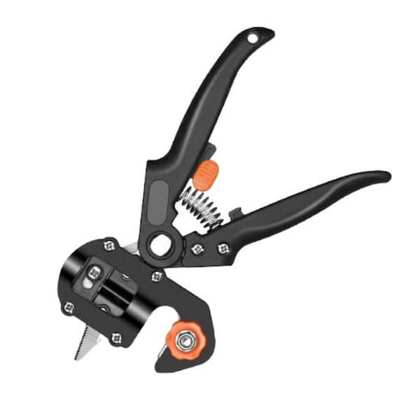 ITOPFOX 1.57 in. Carbon Steel Blade Tree Pruner Pruning Shears Garden Grafting Knife Tool Set Kit Fruit Tree Scissor Cutter