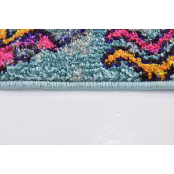 Unique Loom Yosemite Sedona Rug Multi/Blue 2' 2 x 6' 9 Runner