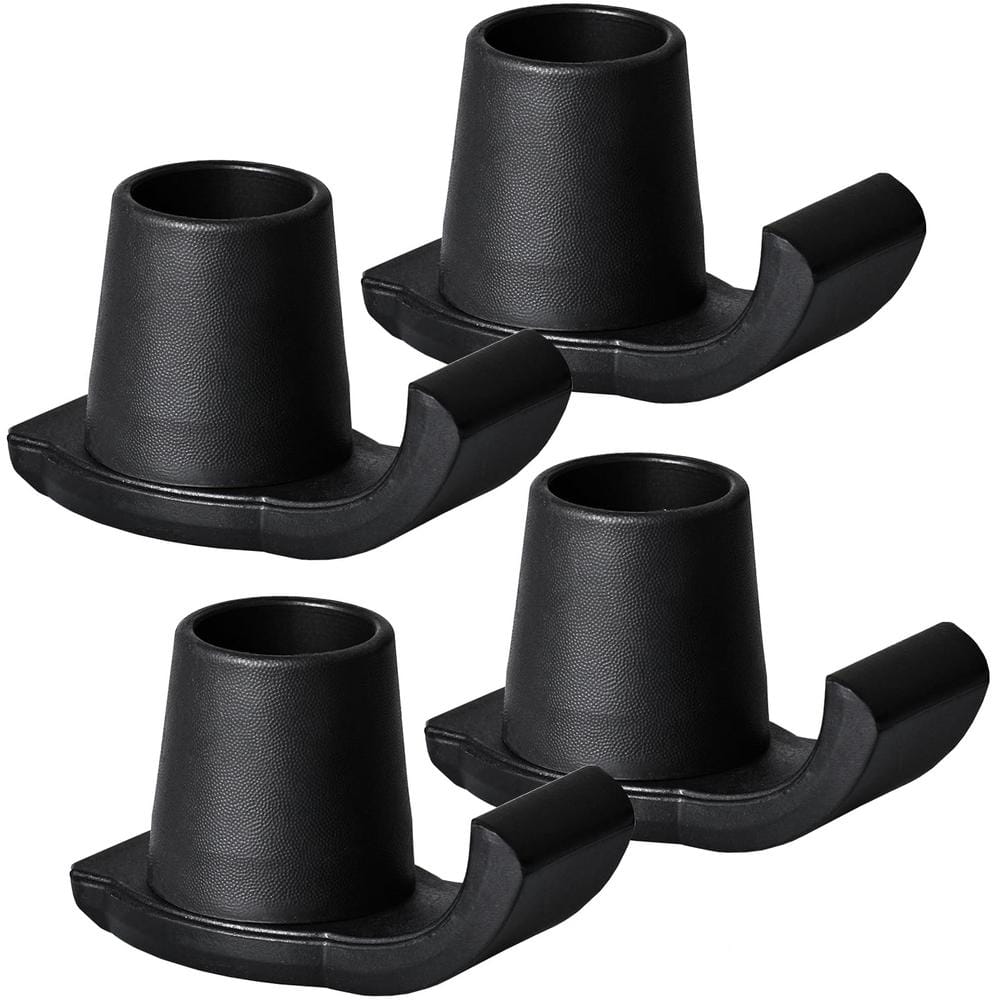 Walker Skis Glides for Folding Walkers for Seniors, Black (4-Pack)