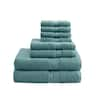 MADISON PARK Signature 800GSM 8-Piece Dusty Green 100% Premium Long ...