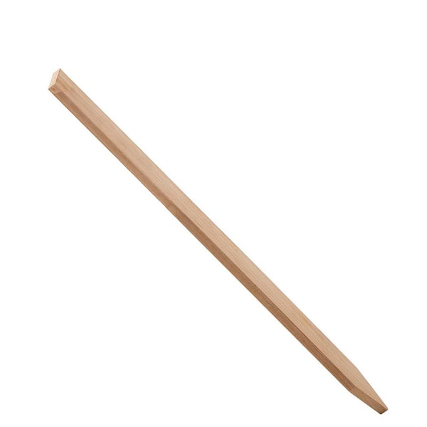 Wooden Garden Stakes 25 Piece 36 L x 0.5 W x 1. 5 in. H Yellow, Survey Grading Stakes, Wood, Garden Ground Stake, 1-Pack