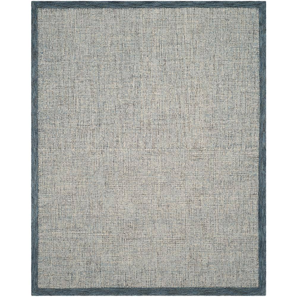Abstract Navy/Ivory 10 ft. x 14 ft. Border Distressed Area Rug price history on PriceWatchPro