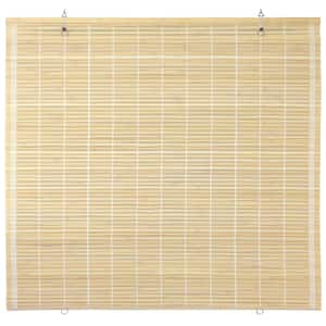 Oriental Furniture Bamboo Cordless Window Shade Natural 24 in. W x 72 in. L