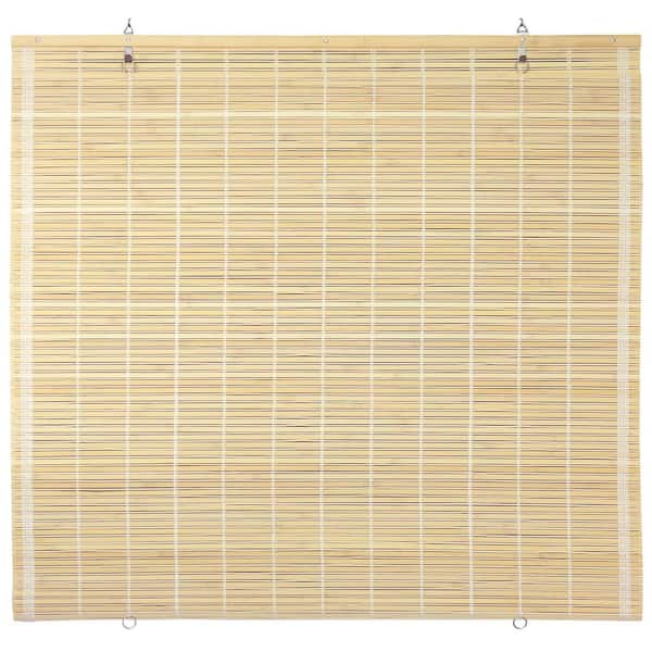 Oriental Furniture Bamboo Cordless Window Shade Natural 48 in. W x 72 in. L
