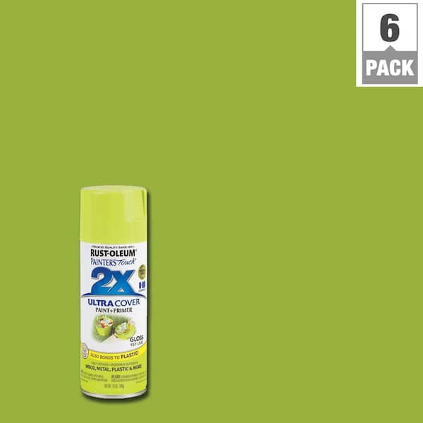 Rust-Oleum Painter's Touch 2X 12 oz. Gloss Key Lime General Purpose Spray Paint (6-Pack)