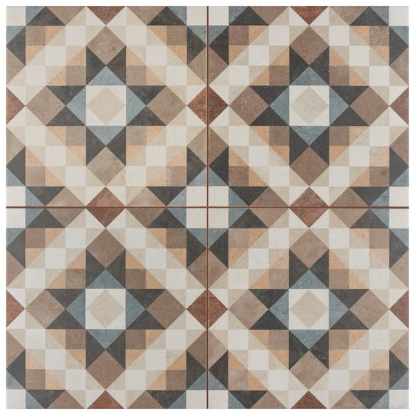 Merola Tile Kings Chester Natural 9 in. x 9 in. Ceramic Floor and Wall Take Home Tile Sample