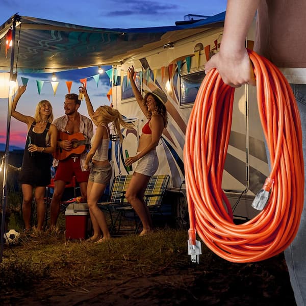 100 ft. Extension Cord 16/3 10 Amp 125 Volt 1250-Watt with Lighted End Generator Extension Cord