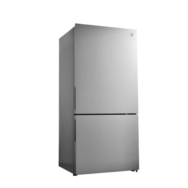 31 in. W, 17.8 cu. ft. Fingerprint-Resistant Stainless Steel Refrigerator with Bottom Freezer and Icemaker