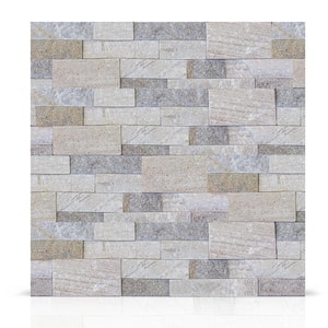 White Chestnut 6 in. x 24 in. Natural Stacked Stone Veneer Panel Siding Exterior/Interior Wall Tile (2-Boxes/11 sq. ft.)