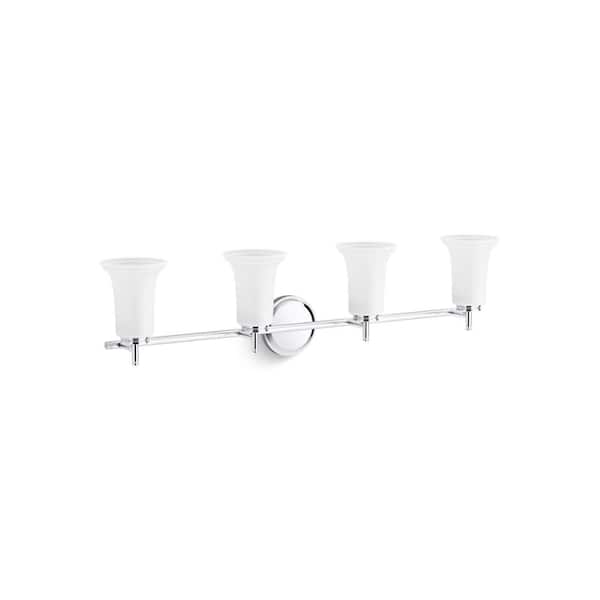 KOHLER Hauksbee 28.125 in. W 3-Light Polished Chrome Sconce