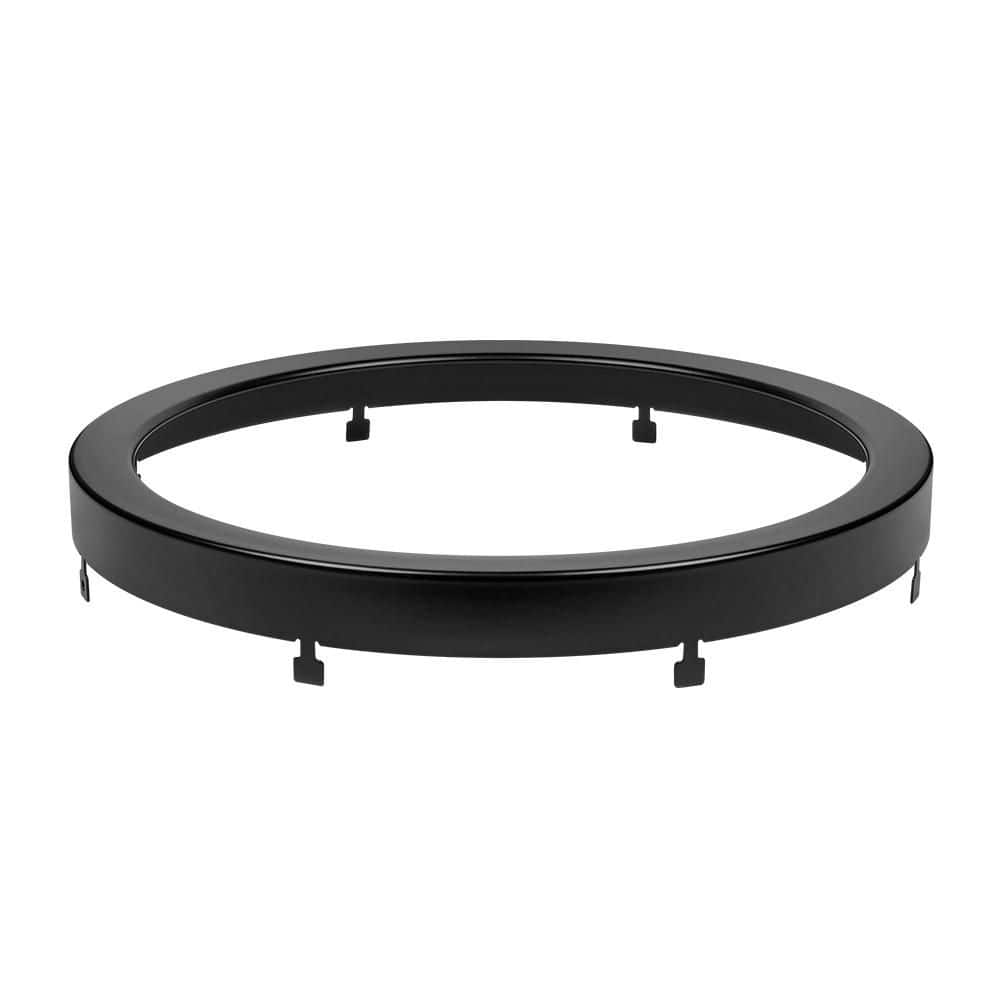 Leviton SDR 9 in. Matte Black Finish, Round Trim Ring for Recessed Leviton SDR 9 in. Matte Black Finish, Round Trim Ring for Recessed