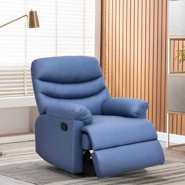 Blue wall hugger recliners discount