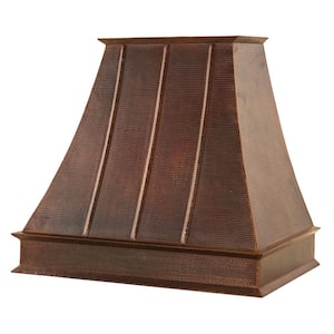 38 in. 735 CFM Ducted Wall Mounted Euro Range Hood in Oil Rubbed Bronze with LED and Screen Filters