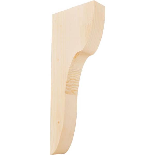 Ekena Millwork 3-1/2 in. x 10 in. x 26 in. Douglas Fir Carmel Smooth Corbel