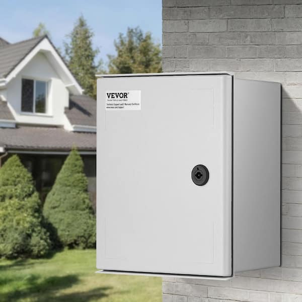 720 cu.in. Electrical Enclosure Box 12 x 10 x 6 in. NENA 4X Wall Mount Junction Box Fiberglass with Mounting Plate