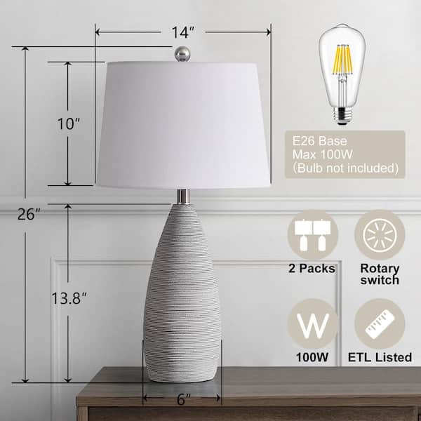 Maxax 26 in. White Resin Bedroom Living Room Bedside Desk