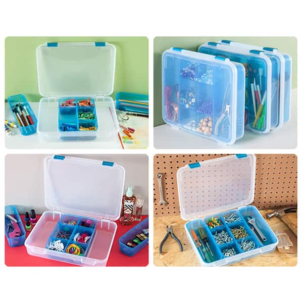 Craft Storage Box with Lid and Removable Tray (10 x 6 x 5.75 in), PACK -  Kroger
