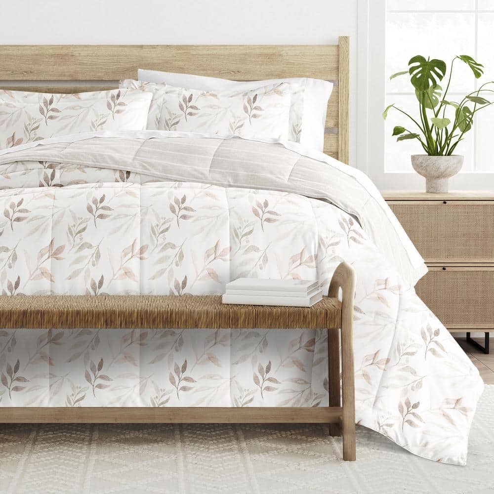 Ivory Full Down Alternative Reversible Comforter Set