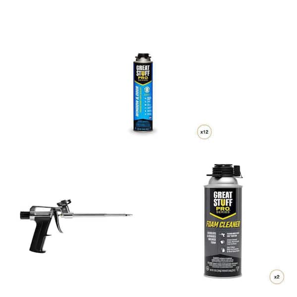 Window Door Insulating Foam Sealant Gun Cleaner Combo