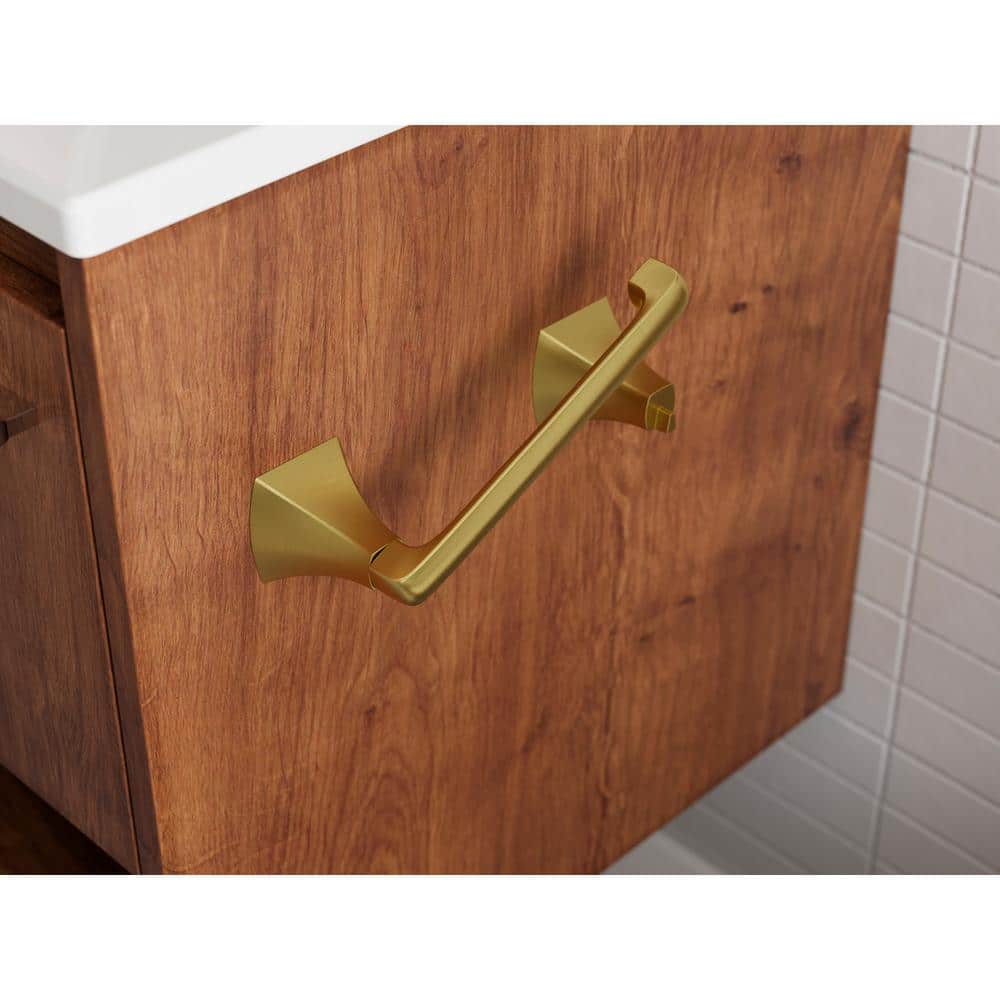 Bruxie Brushed Gold Wall Mounted Toilet Paper Holder