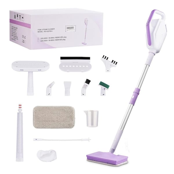 Corded Steam Mop, Multi-Functional Removable Handheld Steam Cleaner for Tile, Hard Floor, Removable Water Tank, 3 Modes