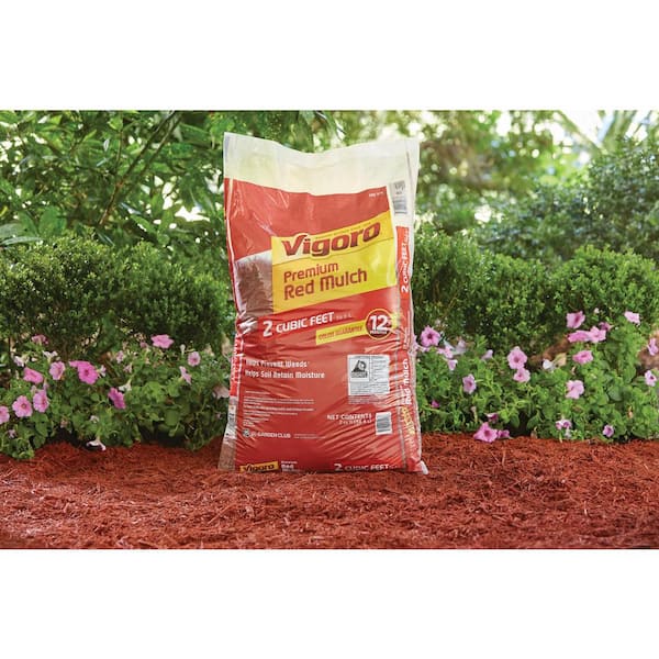 Bagged Premium Red Wood Mulch, Wood Chip Ground Cover Home Depot