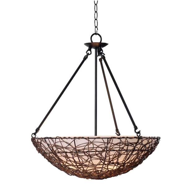 Unbranded Thicket 3-Light Rattan Pendant