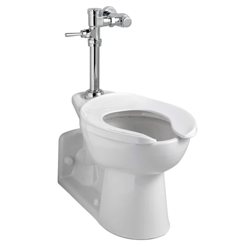 Polished Chrome Manual Piston Toilet Flush Valve