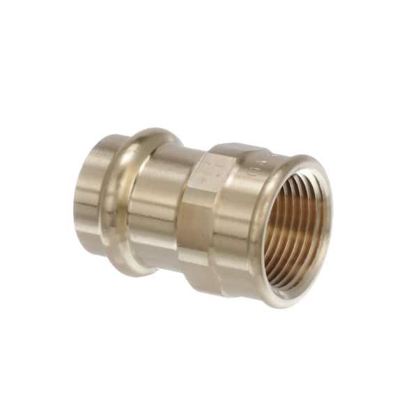 ProPress 3/4 in. Press x 3/4 in. FPT Zero-Lead Bronze Adapter (10-Pack)