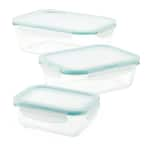 Lock & Lock Lock & Lock LLG423 14 oz Purely Better Glass Rectangular Food Storage  Container; Clear LLG423