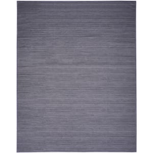 Washable Essentials Navy 8 ft. x 10 ft. All-over design Contemporary Area Rug