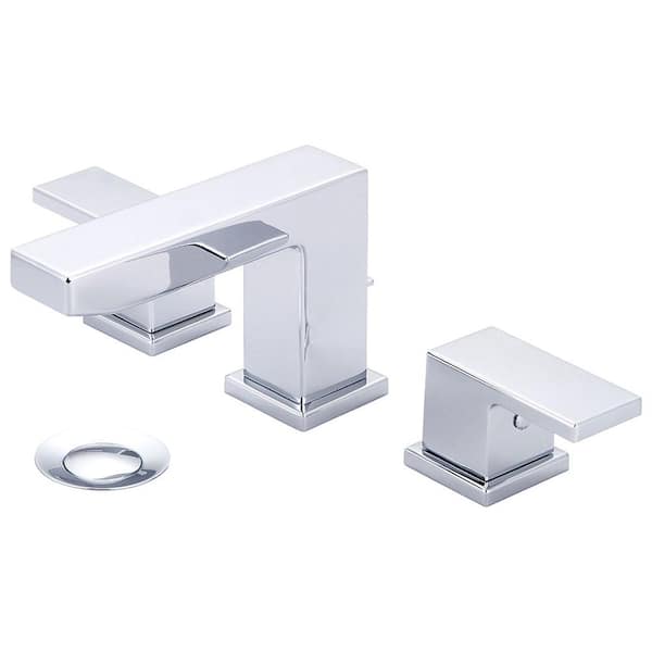 Mod 8 in. Widespread 2-Handle Bathroom Faucet in Polished Chrome