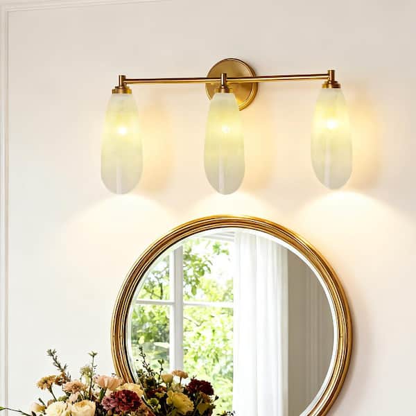 3-lights Modern Wall Light Mirror - Mid Century Modern Vanity Light Bathroom