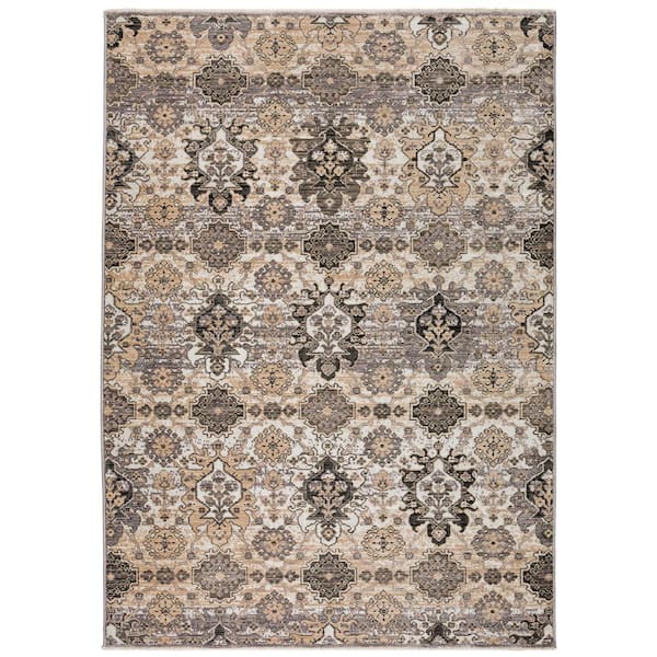 Odessa 5 ft. x 7 ft. 6 in. Gray Geometric Rug