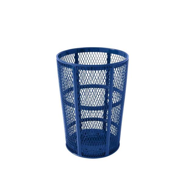 Unbranded Portable 45 Gal. Blue Diamond Commercial Trash Can