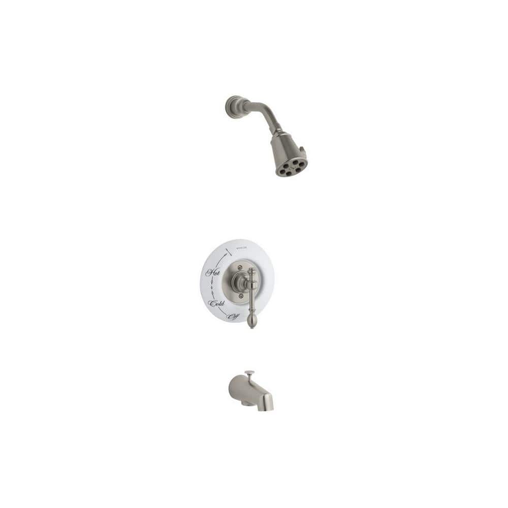 IV Georges Single-Handle 1-Spray 2.5 GPM Tub and Shower Faucet with Lever Handle in Vibrant Brushed Nickel price history on PriceWatchPro