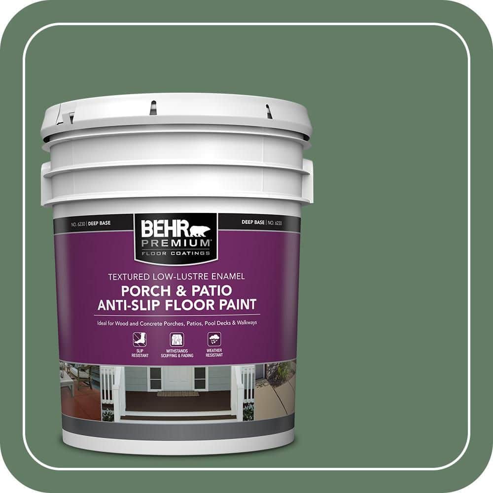 5 gal. #S410-6 Greener Pastures Textured Low-Lustre Enamel Interior/Exterior Porch and Patio Anti-Slip Floor Paint price history on PriceWatchPro
