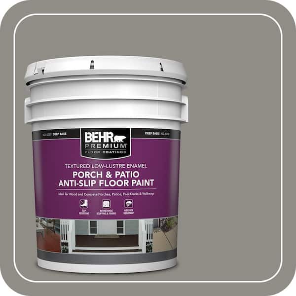 5 gal. #PFC-69 Fresh Cement Textured Low-Lustre Enamel Interior/Exterior Porch and Patio Anti-Slip Floor Paint