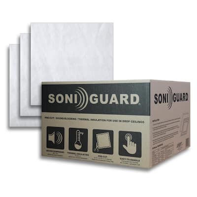 Soniguard 24 in. x 24 in. Drop Ceiling Acoustic/Thermal Insulation (Case of 24)