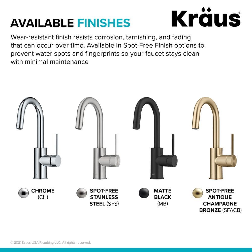 Chrome Single Handle Deck Mounted Bar Faucet