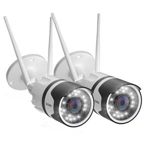 1080p Smart Wi-Fi Outdoor Wireless Security Camera With 2-Way Audio, PIR Motion Detection, Cloud and Local Storage