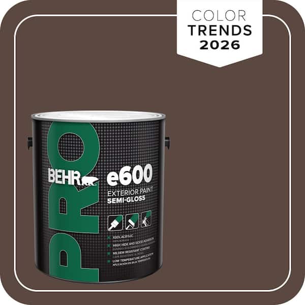 BEHR PRO 1 gal. #N170-7 Baronial Brown Semi-Gloss Acrylic Exterior Paint